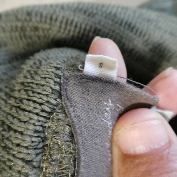 Saturday Sunday Anthropology Women's Small Sweater Green Mock Neck - Picture 5 of 7